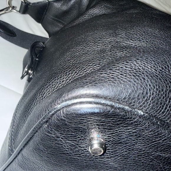 Coach black Leather Men's Bag duffle bag - Picture 3 of 9